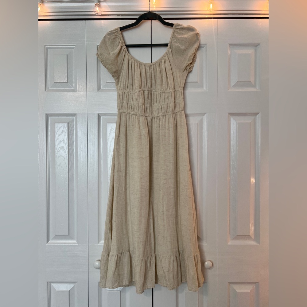Sim & Sam Boho Cream Maxi Dress Women’s Size M